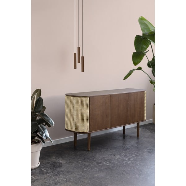 Nízká komoda v dekoru dubu v béžovo-přírodní barvě 150x75 cm Treasures – UMAGE-image-1