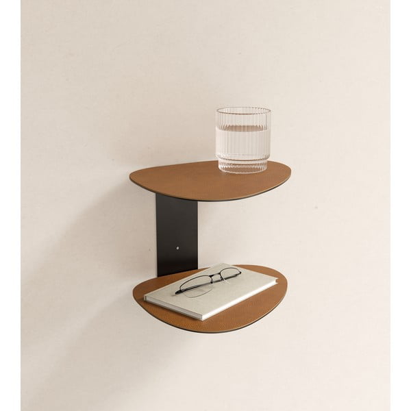 Koňakově hnědá ocelová police 29 cm Curve Bull – LIND DNA-image-1