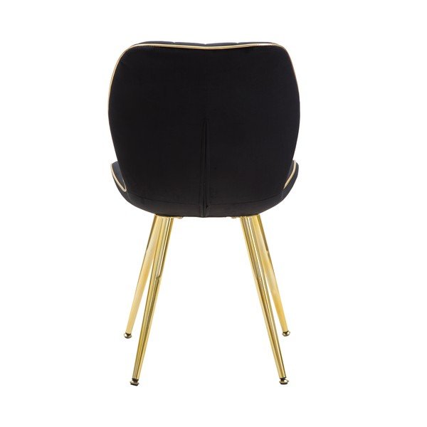 Sada 2 černých polstrovaných jídelních židlí Mauro Ferretti Paris-image-4