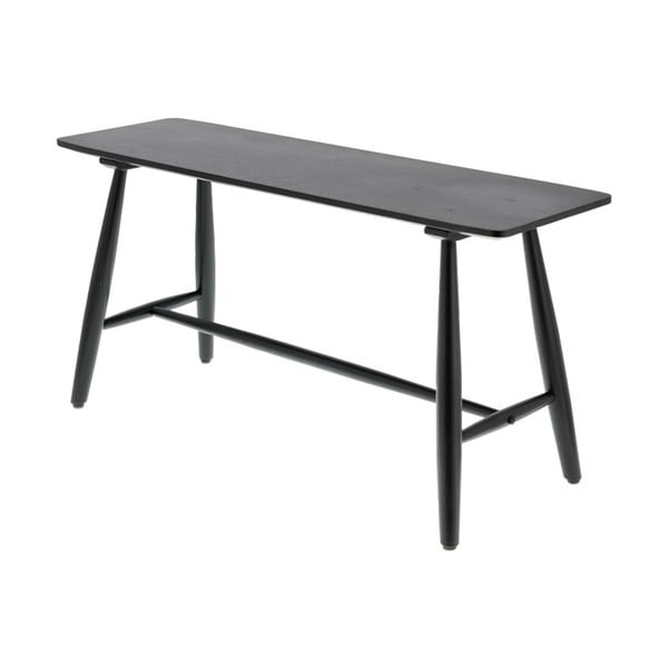 Černý konzolový stolek z dubového dřeva 90x28 cm Bast - Villa Collection-image-1