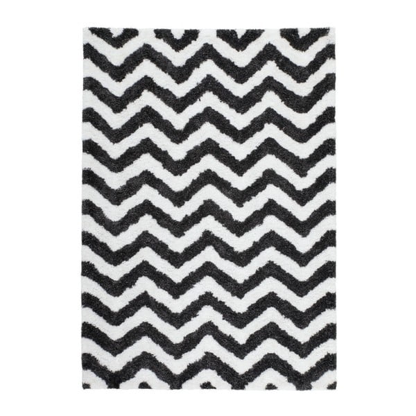 Černo-bílý ručně tkaný koberec Kayoom Finese Bein, 200 x 290 cm