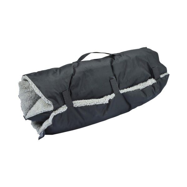 Černá deka pro psa s beránkem 50x80 cm – Love Story
