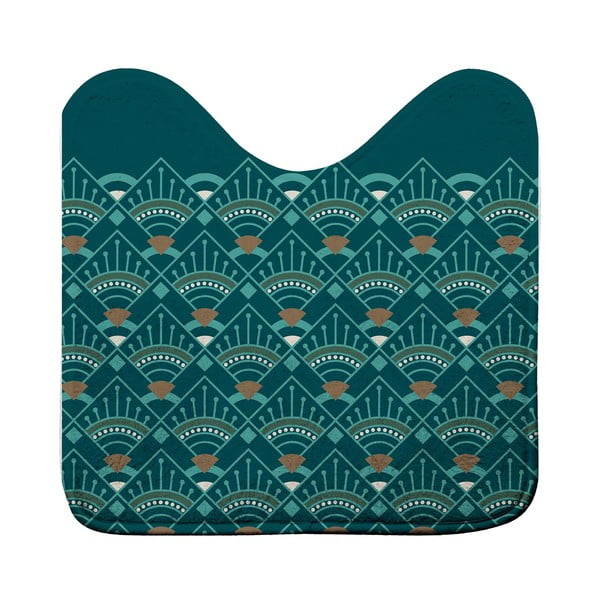 WC koupelnová předložka v petrolejové barvě 45x45 cm Imperia – douceur d'intérieur