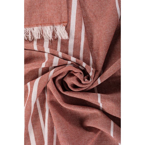 Bavlněná deka v terakotové barvě 150x200 cm Solene – Tiseco Home Studio-image-1