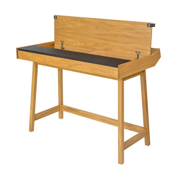 Pracovní stůl z dubového dřeva Woodman Brompton-image-4