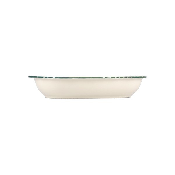 Zelený/slonovinový servírovací porcelánový talíř Cyril – S|P Collection-image-2