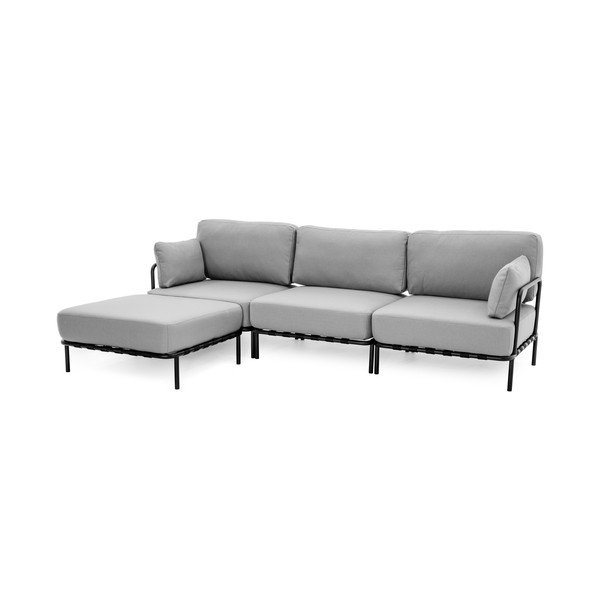 Světle šedá zahradní modulární pohovka 234 cm Salve – Sit Sit-image-3