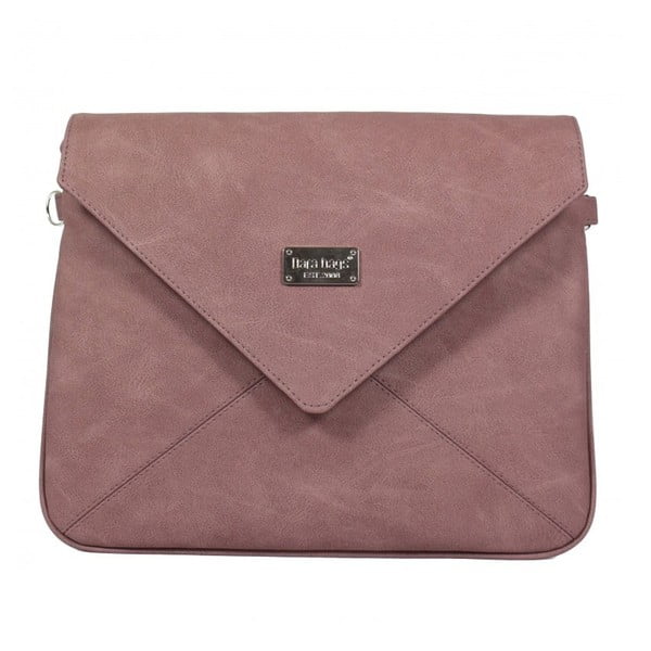 Starorůžová kabelka Dara bags Envelope No.490