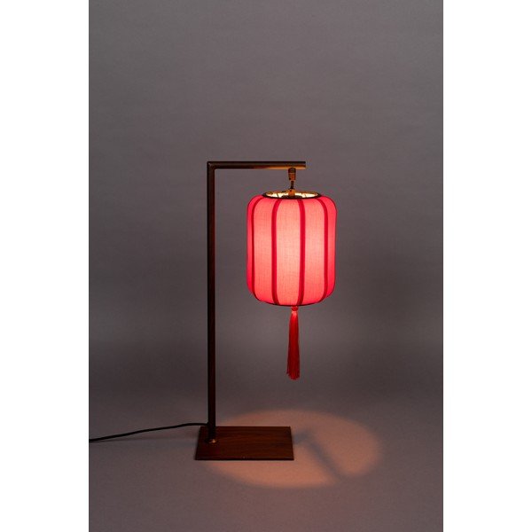 Červeno-hnědá stolní lampa Suoni - Dutchbone-image-1