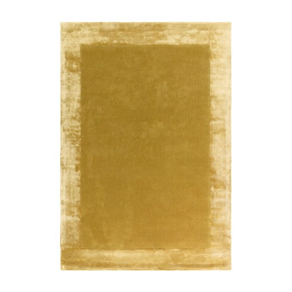 Okrově žlutý ručně tkaný koberec s příměsí vlny 120x170 cm Ascot – Asiatic Carpets