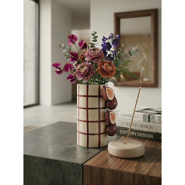 Fialová/krémová keramická váza (výška 21 cm) Havor – Yes Everyday-image-2