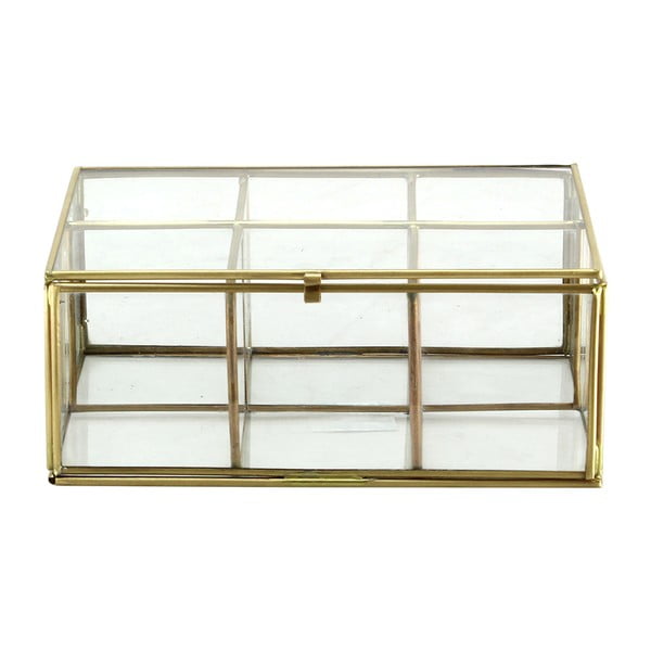 Skleněný box Six Brass-image-1