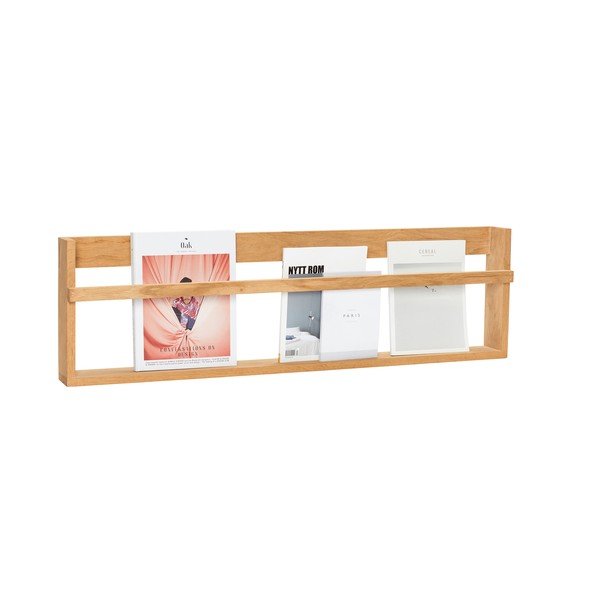 Patrová/na obrázky police z dubového dřeva v přírodní barvě 110 cm Display – Hübsch-image-4