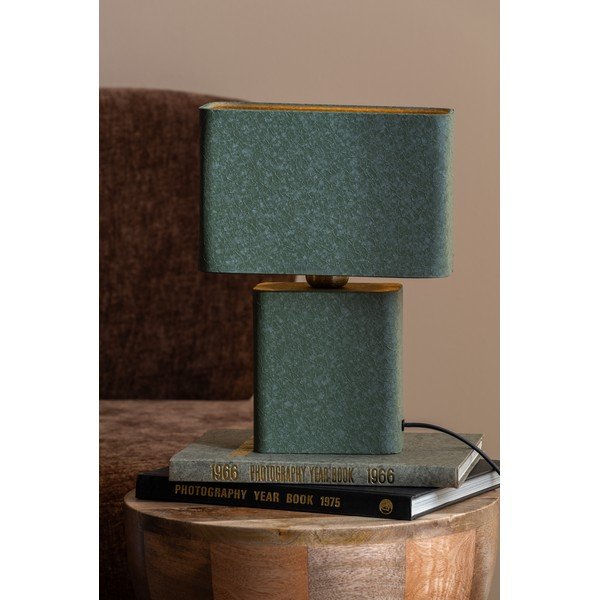 Zelená kovová stolní lampa (výška 33 cm) Boaz Recto – Leitmotiv-image-1