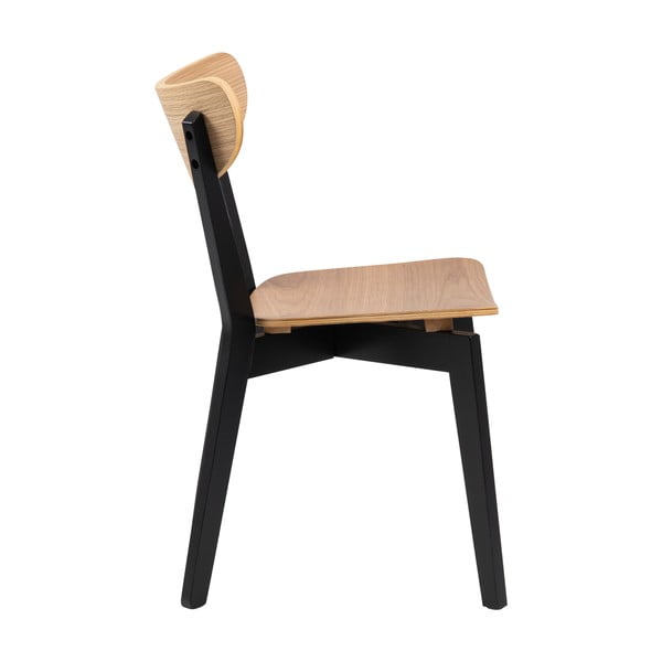 Jídelní židle v dekoru dubu v černo-přírodní barvě Roxby – Actona-image-3