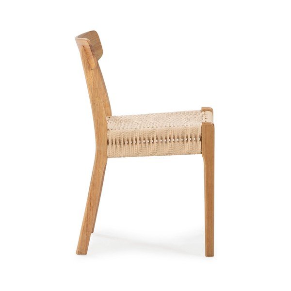 Jídelní židle v sadě 2 ks z kaučukového dřeva v přírodní barvě Biel – MOME-image-4