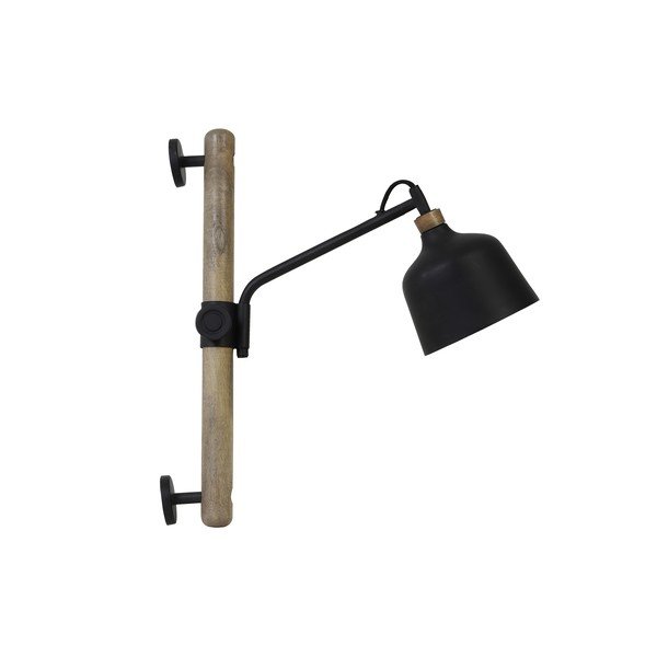 Černé nástěnné svítidlo (délka 40 cm) Banu – Light & Living
