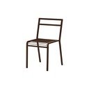 Tmavě hnědá kovová zahradní židle Oto – noo.ma