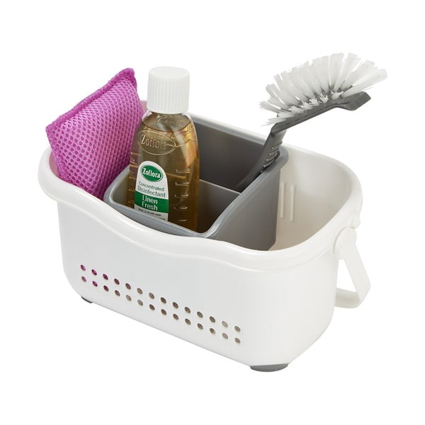 Bílo-šedý košík k dřezu Addis Caddy-image-1