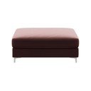 Tmavě růžová sametová podnožka Devichy Rothe