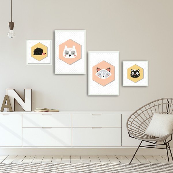 Sada 4 obrazů Alpyros Hurgo-image-1