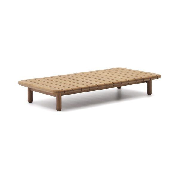 Zahradní odkládací stolek z teakového dřeva 70x140 cm Turqueta – Kave Home-image-2