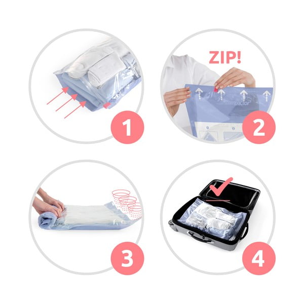 Vakuové pytle v sadě 4 ks Roll Up M – Compactor-image-4