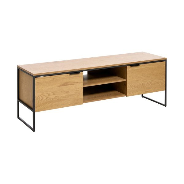 TV stolek v dekoru dubu v přírodní barvě 155x55x45 cm Cesura – Unique Furniture-image-2