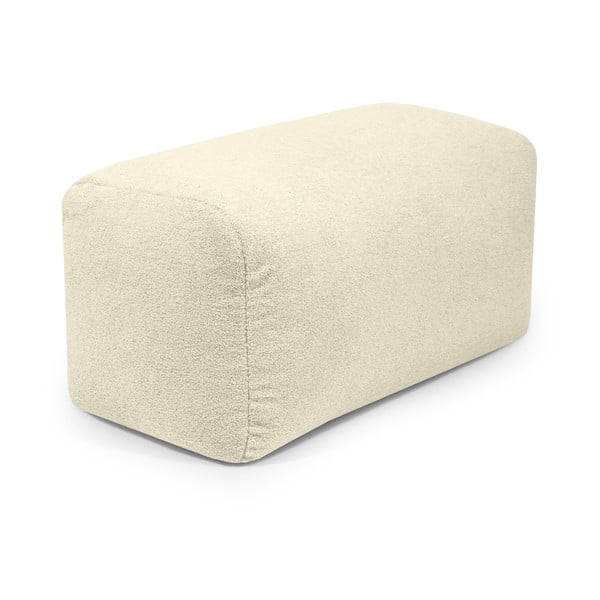 Světle šedý sedací vak z textilie bouclé Plus 100 Lounge – SLOWDOWN-image-4