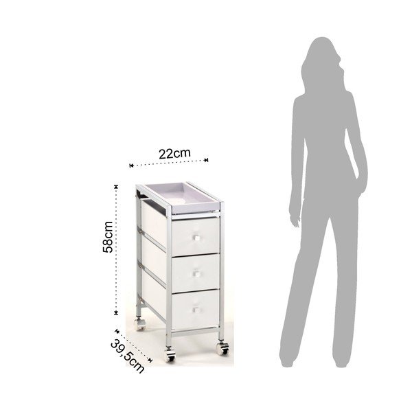 Pojízdná skříňka se 3 zásuvkami Tomasucci Baldo-image-1