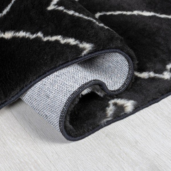 Černý pratelný koberec 160x230 cm Imran – Flair Rugs-image-2
