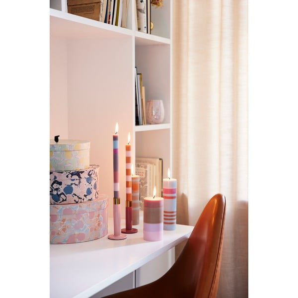 Oranžovo-šedá svíčka Bahne & CO, doba hoření 8 h-image-3