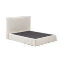 Bílá čalouněná dvoulůžková postel 160x200 cm Jaira – Kave Home