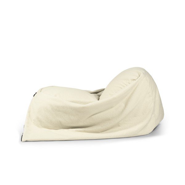 Světle šedý dětský sedací vak z textilie bouclé Cocoon 120 – SLOWDOWN-image-4