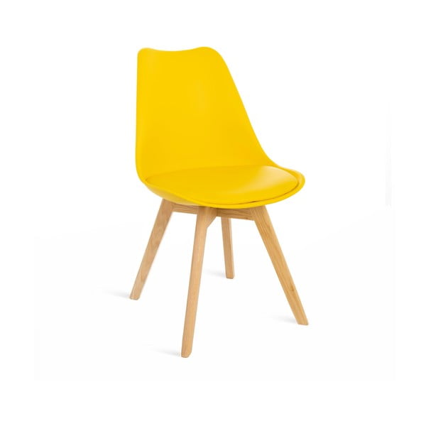 Sada 2 žlutých židlí s bukovými nohami Bonami Essentials Retro