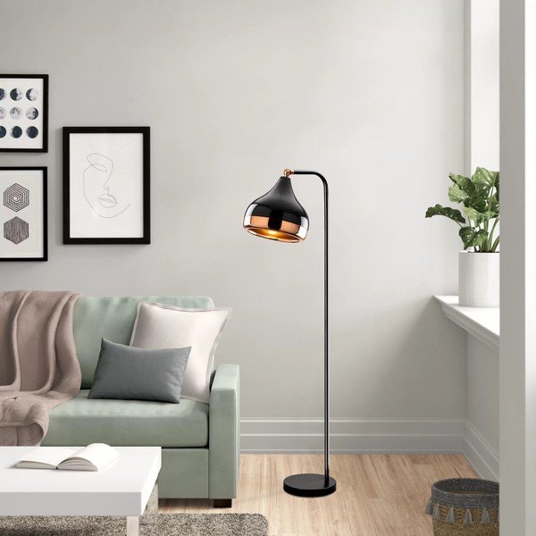 Stojací lampa v černo-měděné barvě Opviq lights Yildo-image-4