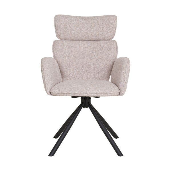 Béžová čalouněná jídelní křesla v sadě 2 ks s područkami Cordoba – House Nordic-image-2