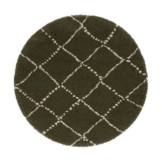 Zelený koberec Mint Rugs Hash, ⌀ 120 cm