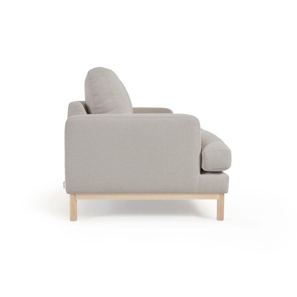 Šedá pohovka z textilie bouclé 203 cm Mihaela – Kave Home-image-3