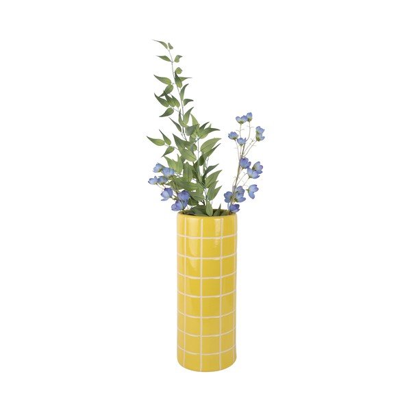 Žlutá keramická váza (výška 40 cm) Retro Tiles – PT LIVING-image-2