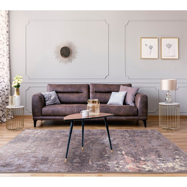 Šedý vlněný koberec 200x300 cm Goda – Agnella-image-1