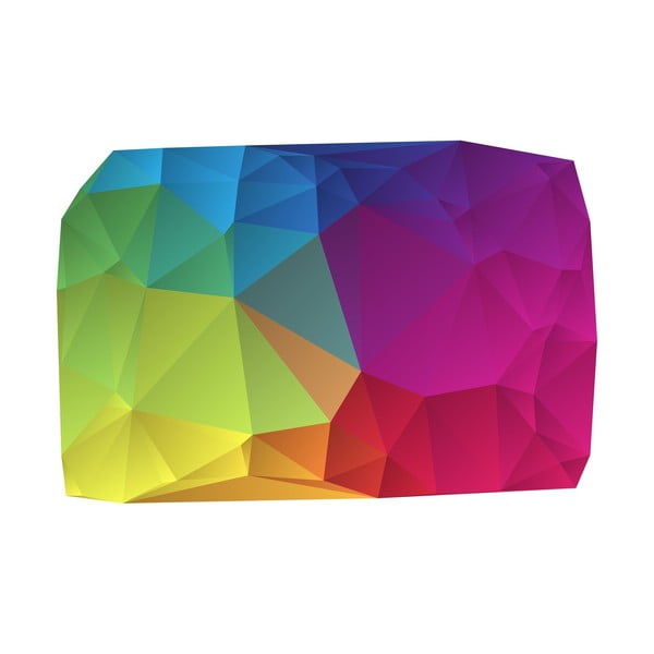 Koberec z vinylu Origami Multicolor, 99x120 cm