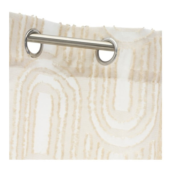 Béžová záclona 140x260 cm Relief Arch – Casa Selección-image-4