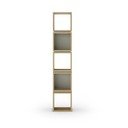 Knihovna v dekoru dubu v zeleno-přírodní barvě 32x167 cm Lofty – Marckeric