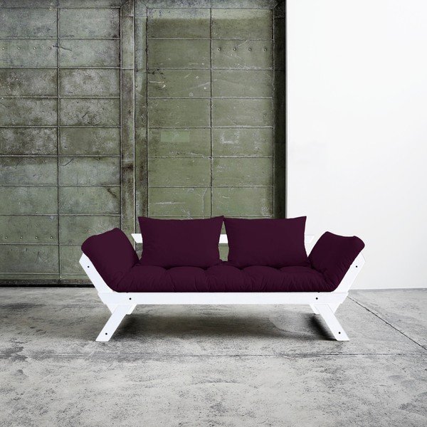 Variabilní pohovka Karup Bebop White/Purple Plum