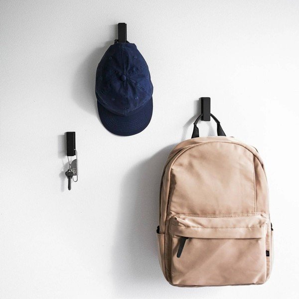 Černé nástěnné kovové háčky v sadě 3 ks Tower – YAMAZAKI-image-2