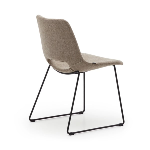 Světle hnědé jídelní židle v sadě 1 ks Zahara – Kave Home-image-4