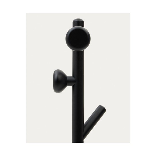 Černý věšák z bukového dřeva 46x170 cm Nadue – Kave Home-image-3