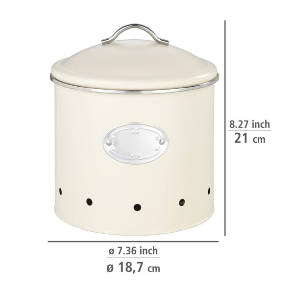 Kovová dóza na brambory/na cibuli a česnek Nero – Wenko-image-4