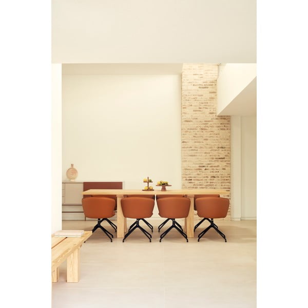 Oranžová čalouněná jídelní křesla v sadě 2 ks Add – Teulat-image-2